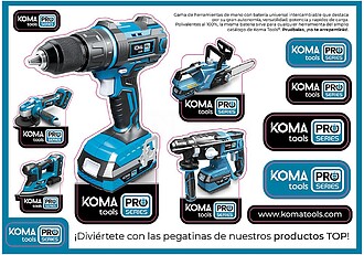 G-00604 : 00604 LÂMINA ADESIVA KOMA TOOLS PRO 210mm x 147mm