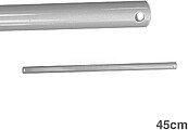 Tubo 45cm cromado prolongador para ventilador de tecto