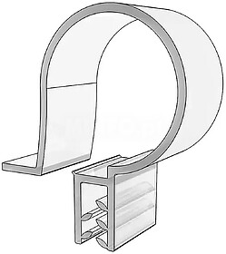 G-02169 02169 SUPORTE EM HASTE ATÉ 8 mm PARA CARTAZES DE 2 ...