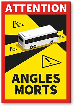 G-02192 : 02192 PACK 3 ADESIVOS “ÂNGULOS MORTOS” AUTOCAR 17x25cm