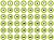 Lâmina Adesiva A4 Numerada 1-48 Verde Edm G-02963 - imagem 1