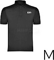 Polo Preto Tamanho-M Manga Curta Bordado Edm G-05802