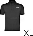 Polo Preto Tamanho-XL Manga Curta Bordado Edm G-05804