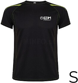 G-05863 : 05863 CAMISETA DESPORTIVA PRETA TAMANHO-S ROLY EDM