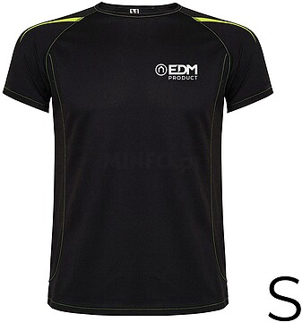 G-05863 : 05863 CAMISETA DESPORTIVA PRETA TAMANHO-S ROLY EDM