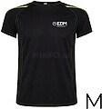 Camiseta Desportiva Preta Tamanho-M Roly Edm G-05864