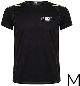 G-05864 : 05864 CAMISETA DESPORTIVA PRETA TAMANHO-M ROLY EDM