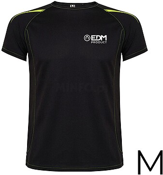 G-05864 : 05864 CAMISETA DESPORTIVA PRETA TAMANHO-M ROLY EDM
