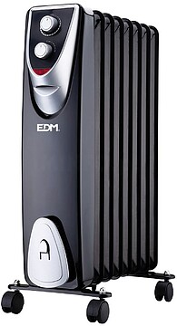 RADIADOR “EDIÇÃO PRETA” SEM ÓLEO 8 ELEMENTOS 500/1.000/1.500W EDM