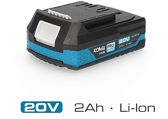 BATERIA LÍTIOS 20V 2.0AH KOMA TOOLS SÉRIE DE BATERIAS EDM