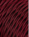 Cabo Textil Trenzado 2X0,75MM C-08 Burdeos Seda Euro/Mts 11951