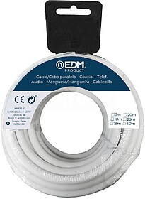 28032 CARRETEL PARALELO 2X1,5 Branco 10M (ÁUDIO)