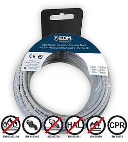28479 ROlo DE CABO FLEXÍVEL 2,5 mm. CINZA 50 METROS. LIVRE-...