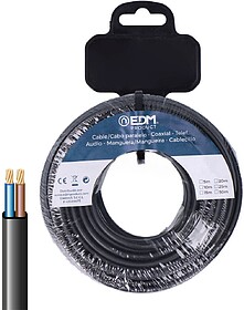 G-28729 : 28729 MANGUEIRA PLANA 2x0,75mm² PRETA 10m