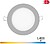 Mini Downlight LED Lumeco 6W 320 Lúmenes Redondo 12CM 6.400K Marco Crome - imagem 1
