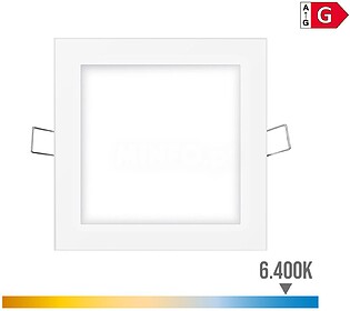 MINI DOWNLIGHT LED LUMECO 6W 320 LÚMENES QUADRADO 12CM 6.40...