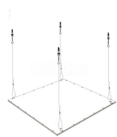 KIT PARA SUSPENSÃO (COLGANTE) PAINEL LED EDM