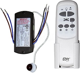 KIT MANDO À DISTÂNCIA UNIVERSAL PARA VENTILADOR DE TETO ED...