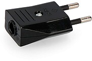 Conector 10A 250V Preto Retrátil Edm