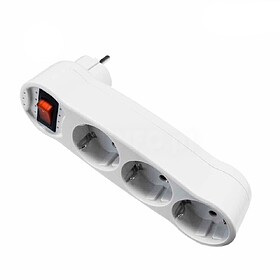 40045 CLAVIJA TRIPLA COM INTERRUPTOR 4,8MM EDM