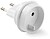 Adaptador Europeu - Universal, 10A 250 V, Pinos 4 mm, Branco, Retrátil 40975 - imagem 1