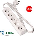 Base Múltipla 5 Tomadas Schuko 1,5M 3x1,5MM 41005