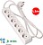 Base Múltipla 6 Tomadas Schuko 1,5M 3x1,5MM 41006 - imagem 1