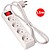 Base Múltipla 4 Tomadas Schuko com Interruptor 1,5M 3x1,5MM 41010 - imagem 1