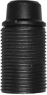 44008 PORTALAMPARAS ROSCADO E-14 HOMOLOGADO Preto