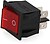 Interruptor Luminoso Vermelho EMPOTRADO de 4 Patilhas - imagem 1