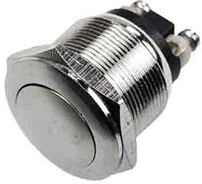 BOTÃO METÁLICO 2A 250V CROME 45069