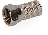 Conector “F” Macho Parabólica Metálico. Qualidade Supra 50023