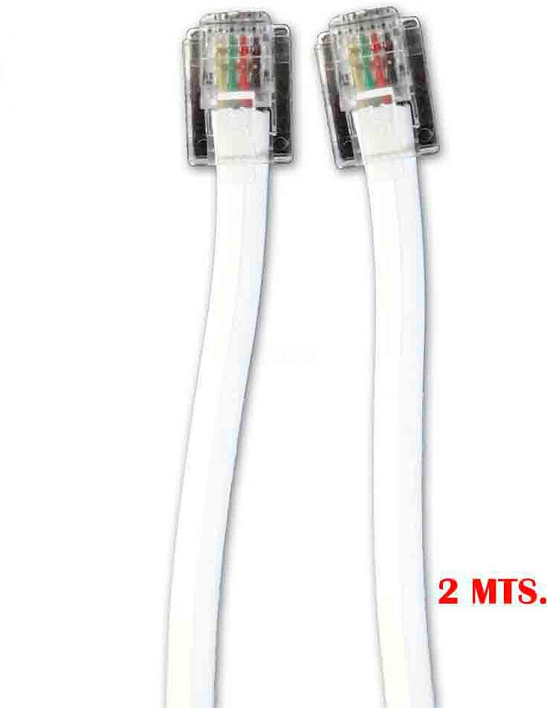 Prolongador Telefónico 2M 4 Linhas Macho-Macho Edm 56007