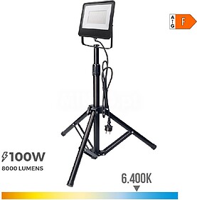 PROJECADOR LED COM TRIPÉ 100W 6400K “EDIÇÃO PRETA” LU...
