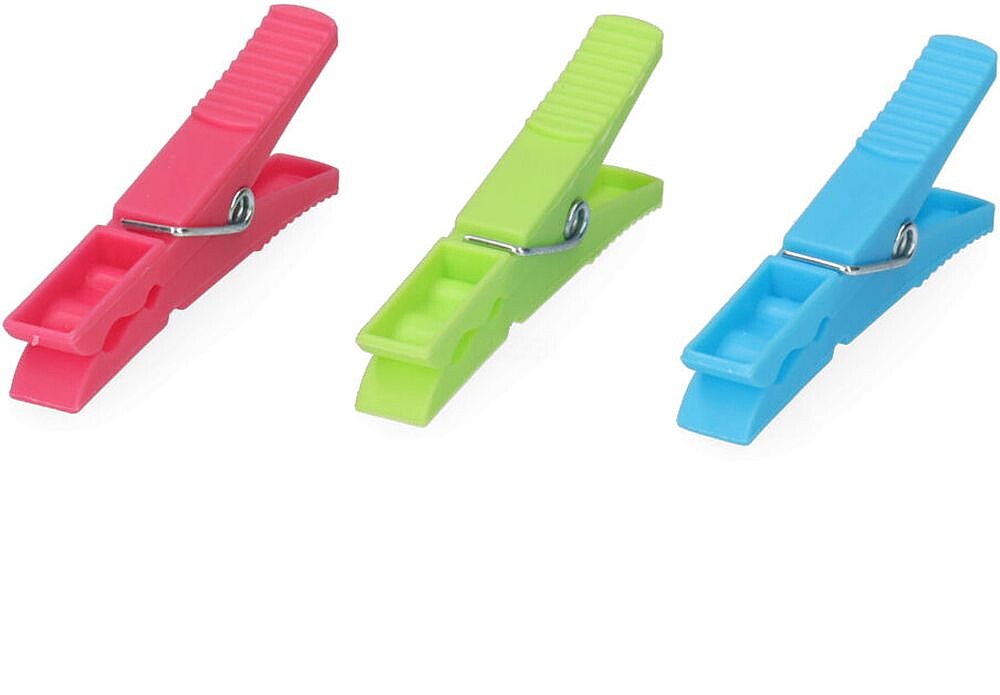 Pacote 12 Pinças de Plástico Gigantes Edm G-77054