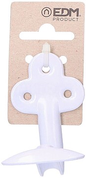 G-85190 : 85190 Cabide ESTAMPADO LACADO Branco EM CARTÃO COLGANTE