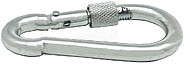 Mosquetão Bombeiro com Segurança, MSQ02, Aço Galvanizado, 9 x 90 mm G-86049