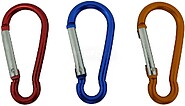 Mosquetão MSQ04, Alumínio, Cores Sortidas, 10 x 100 mm G-86055