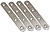 Placa Reta União PLC14, Aço Inoxidável, 80 x 16 x 2 mm. 4 unidades G-86102 - imagem 1