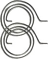 Muelle Manilla, Modelo MLL02, de Acero Con Acabado Zincado, Ø29 x 1,7 mm, 2 uds, Blister G-86243