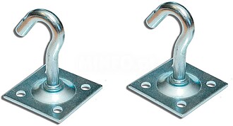 86374 GANCHO FIXO 8 x 55 mm COM PLACA 45 x 45 mm AP07 ZINCAD...