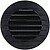 Grade de Ventilação Redonda Embutível com Tela Anti-Moscas Ø70mm ABS Cinza Antracite G-87711 - imagem 1