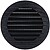 Grade de Ventilação Redonda Embutível com Tela Anti-Moscas Ø90mm ABS Cinza Antracite G-87715 - imagem 1