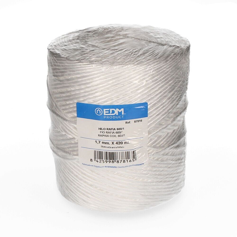 Hilo Rafia 600/1 Bobina 750GM/420MT Branco 87816