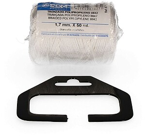 87827 BOBINA TRENZADA DE POLIPROPILENO 8842 50M Branco