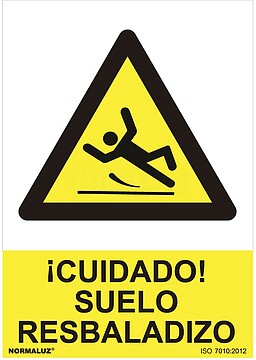 08923 SINAL DE PERIGO “ATENCÃO, CHÃO MOLHADO” (PVC 0,7MM) 30X40CM