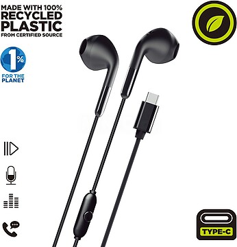 MCHPH0008 Auriculares muvit e58 USB tipo C pretos