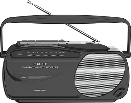 NVR443T : RÁDIO CASSETE NEVIR NVR-443-T Preto