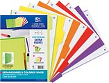Separadores Oxford Strongline A4, 5 posições - 4 furos - Plástico opaco - 500 micras - Cores sortidas 400159037