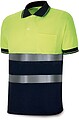 Polo Amarelo Fluorescente, Manga Curta de Alta Visibilidade, M G-26026